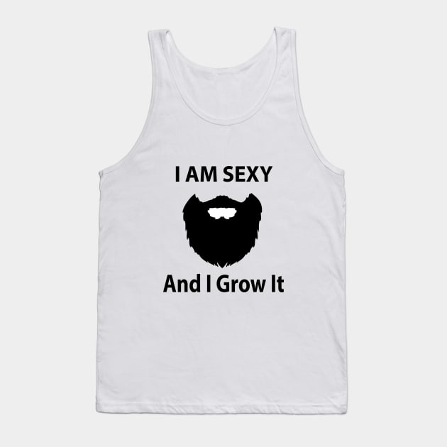 Sexy Beard Tank Top by Shweta.Designs